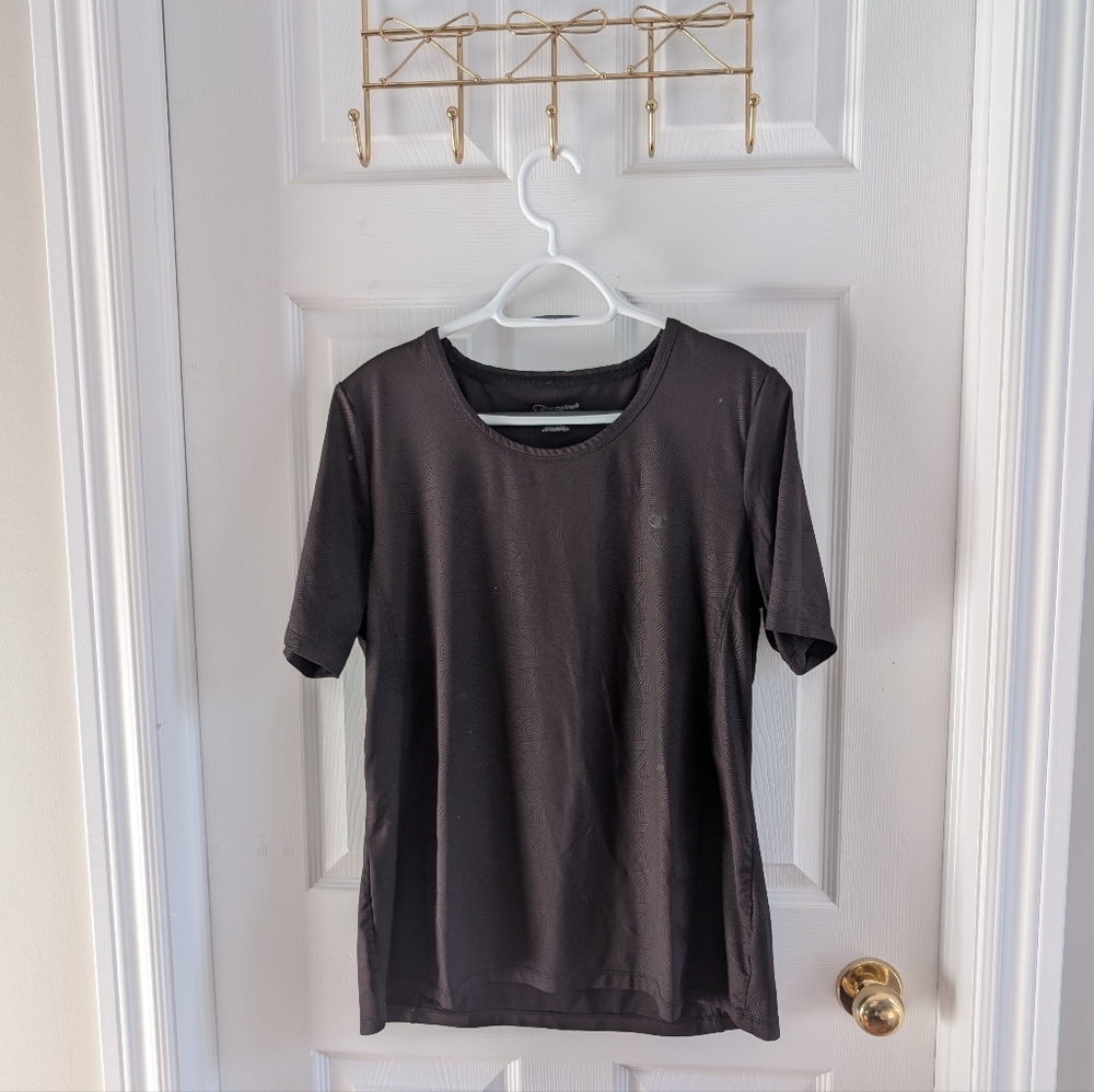 Champion Black Short Sleeve Tee